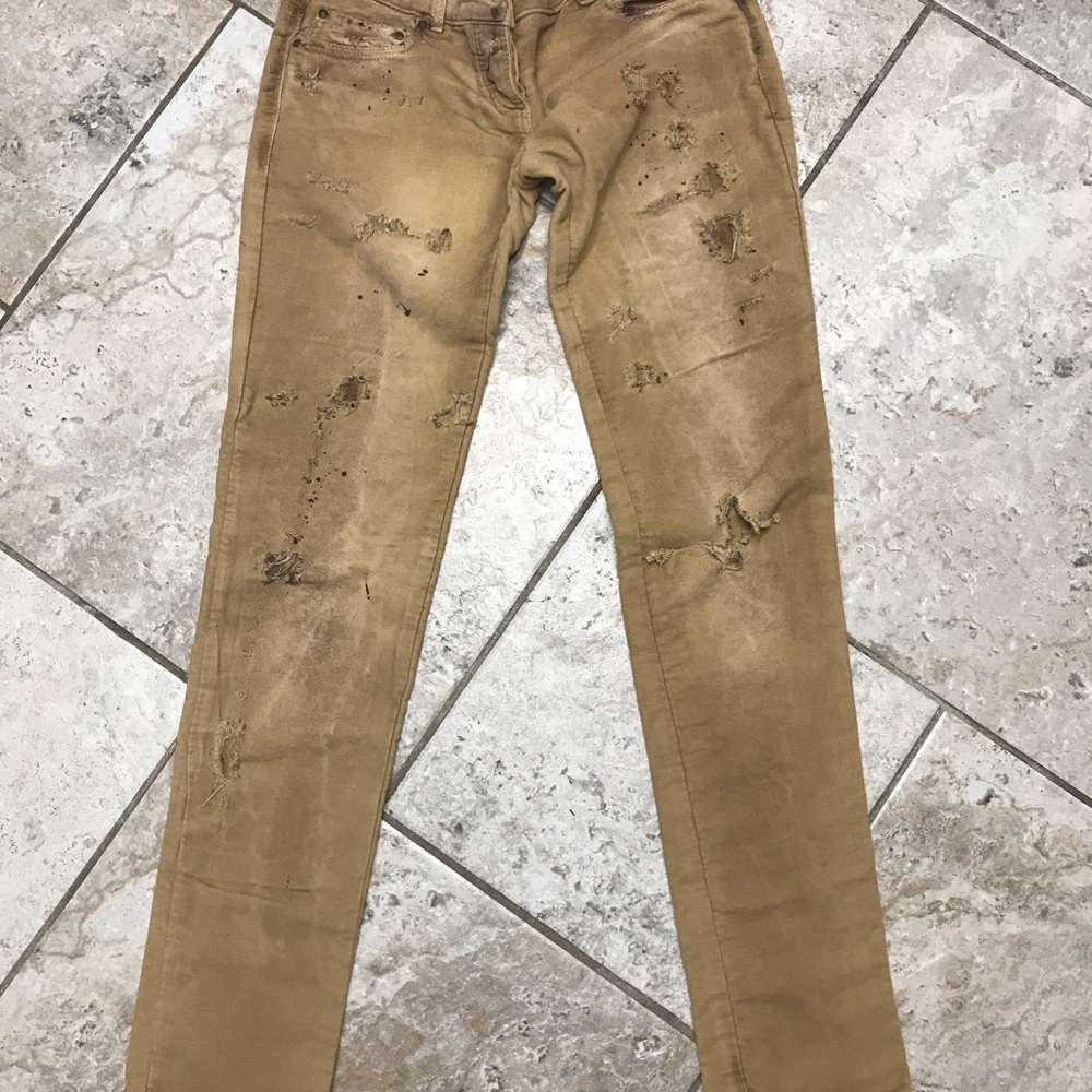 Adele Fado Made In Italy Women’s Brown Straight Jeans in size 40